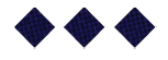Three dark blue diamond shapes with a subtle grid pattern are evenly spaced on a white background. Descripci n generada con IA