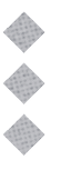 Three gray diamond shapes arranged vertically on a white background. Descripci n generada con IA
