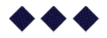 Three dark blue diamond shapes with a subtle grid pattern are evenly spaced on a white background. Descripci n generada con IA