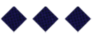 Three gray diamond-shaped patterns with a subtle grid texture are evenly spaced on a white background. Descripci n generada con IA