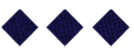 Three gray diamond shapes with a subtle grid pattern are evenly spaced on a white background. Descripci n generada con IA