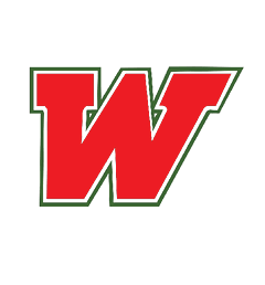 A large red letter W with a white and green outline on a white background. Descripci n generada con IA