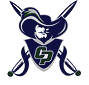 A stylized logo of a pirate or musketeer figure wearing a large hat with a feather and two crossed swords behind. Descripci n generada con IA