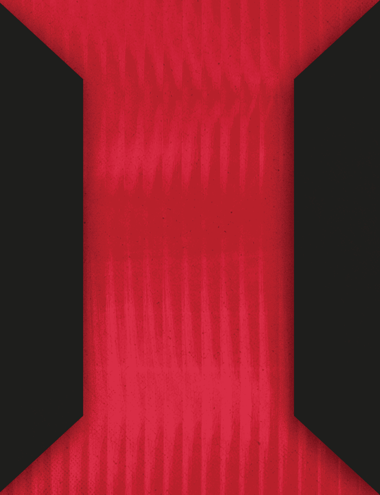 A red and black square with a red X. Description generated by AI