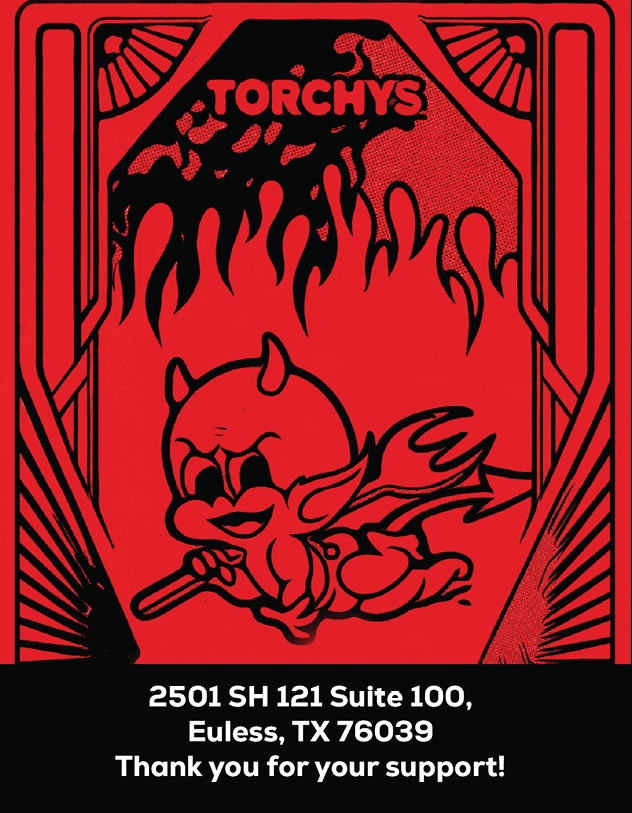 A stylized black wavy border frames bold red letters partially spelling “GARD" with smaller black text above reading "CUSTOM SPIRIT. CURATED." Description generated by AI