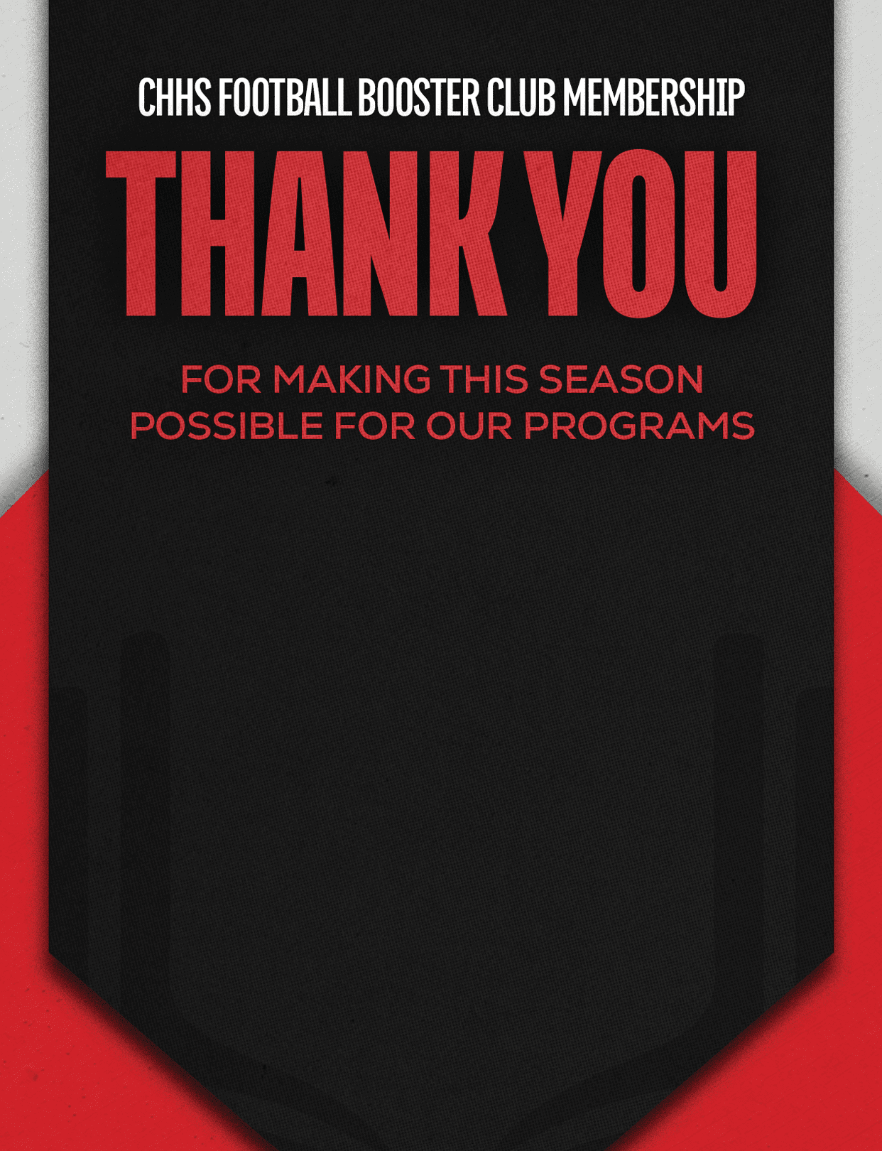 A black and red sign that says “Thank You" on it. Description generated by AI