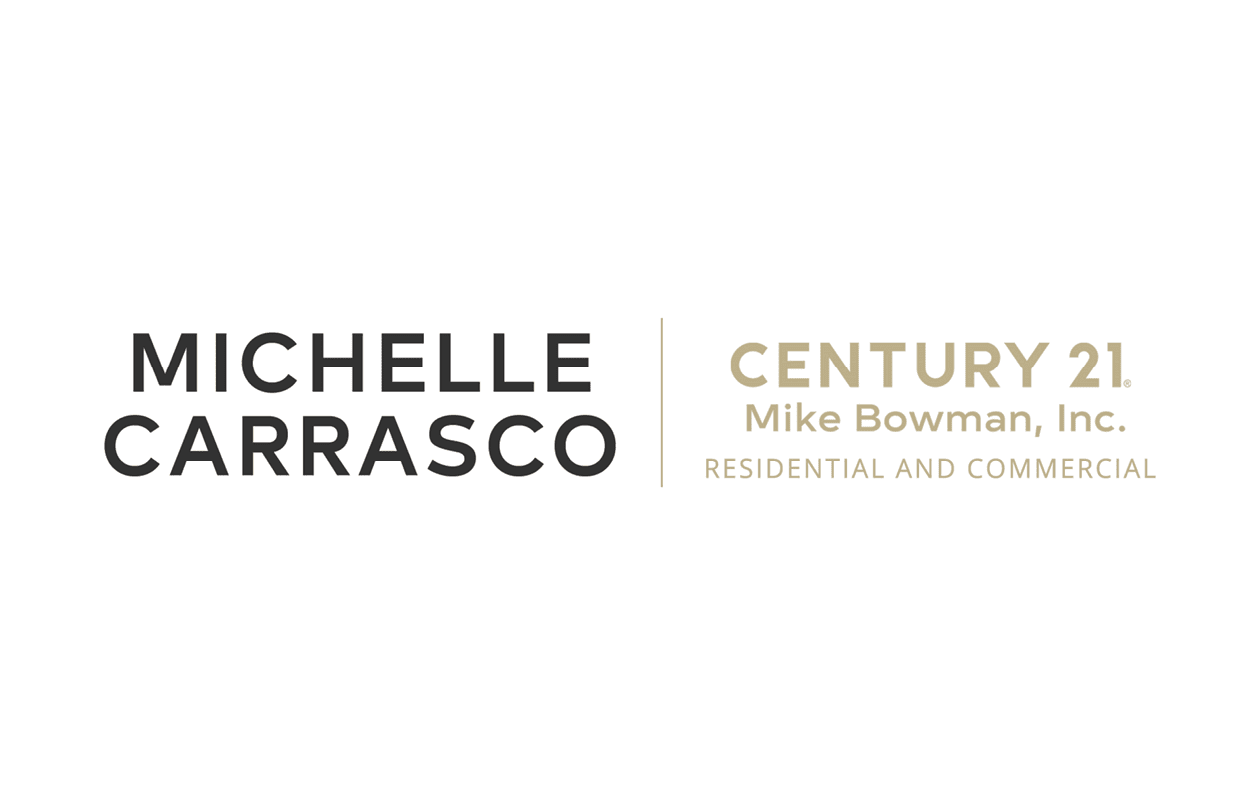 Michelle Carrasco and Century 21 Mike Bowman, Inc. Residential and Commercial logos displayed side by side. Description generated by AI