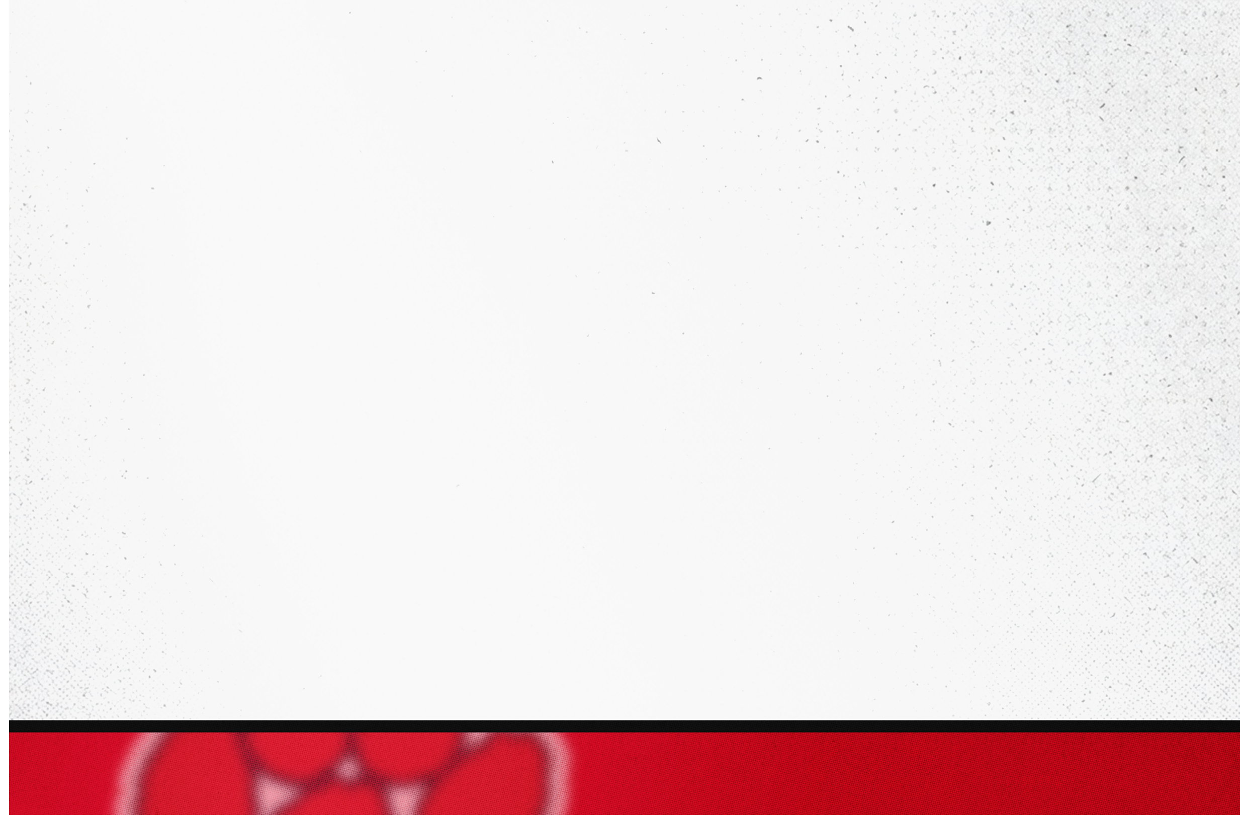 A white background with a thin black horizontal line near the bottom and a blurred red area with indistinct shapes below the line. Description generated by AI