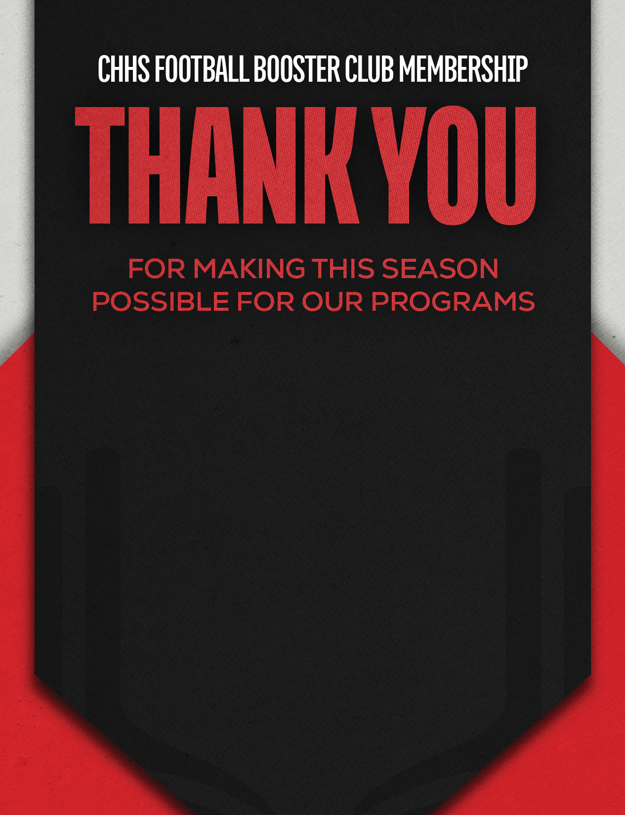 A black and red sign that says “Thank You" on it. Description generated by AI