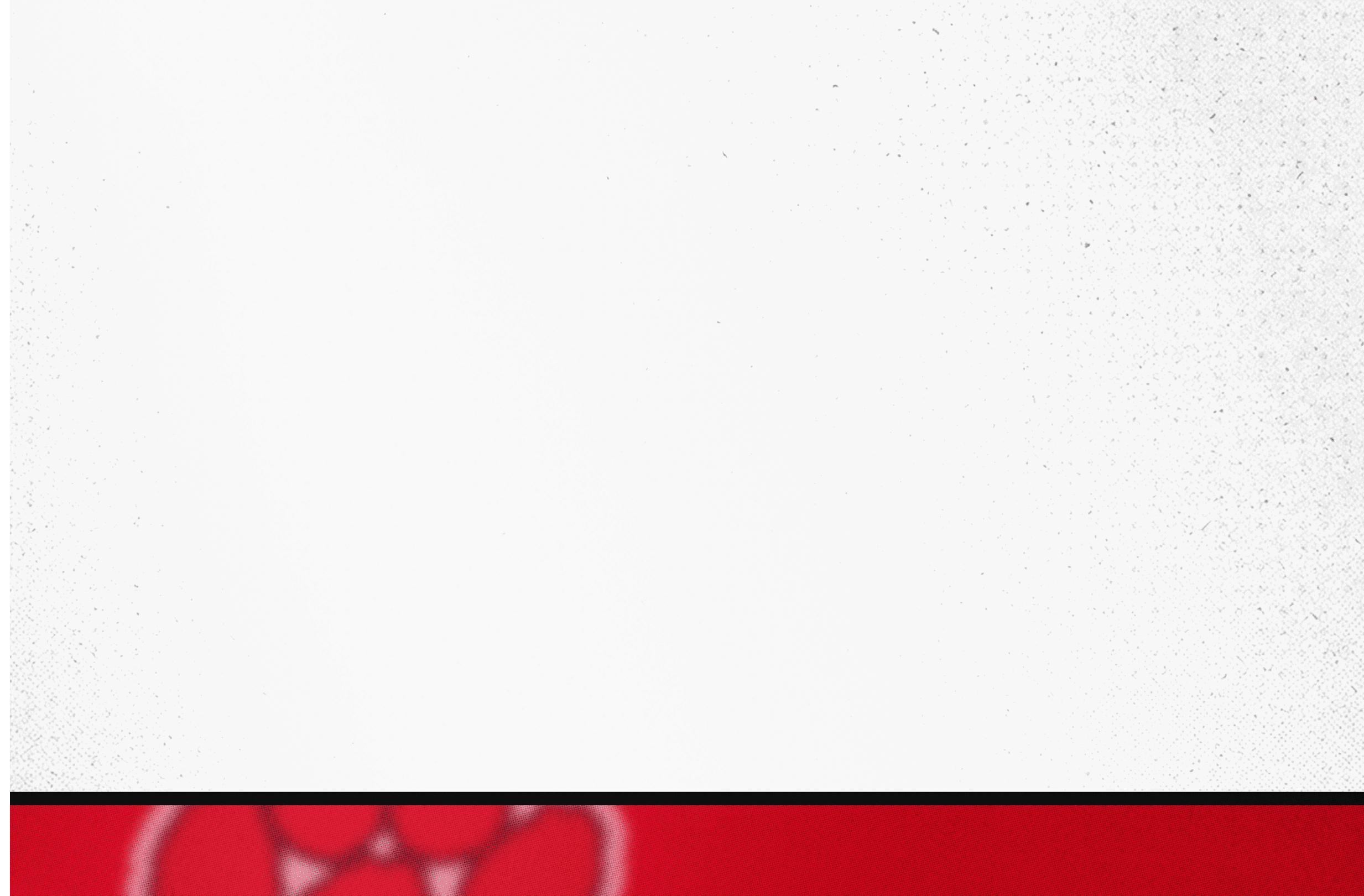 A white background with a thin black horizontal line near the bottom and a blurred red area with indistinct shapes below the line. Description generated by AI