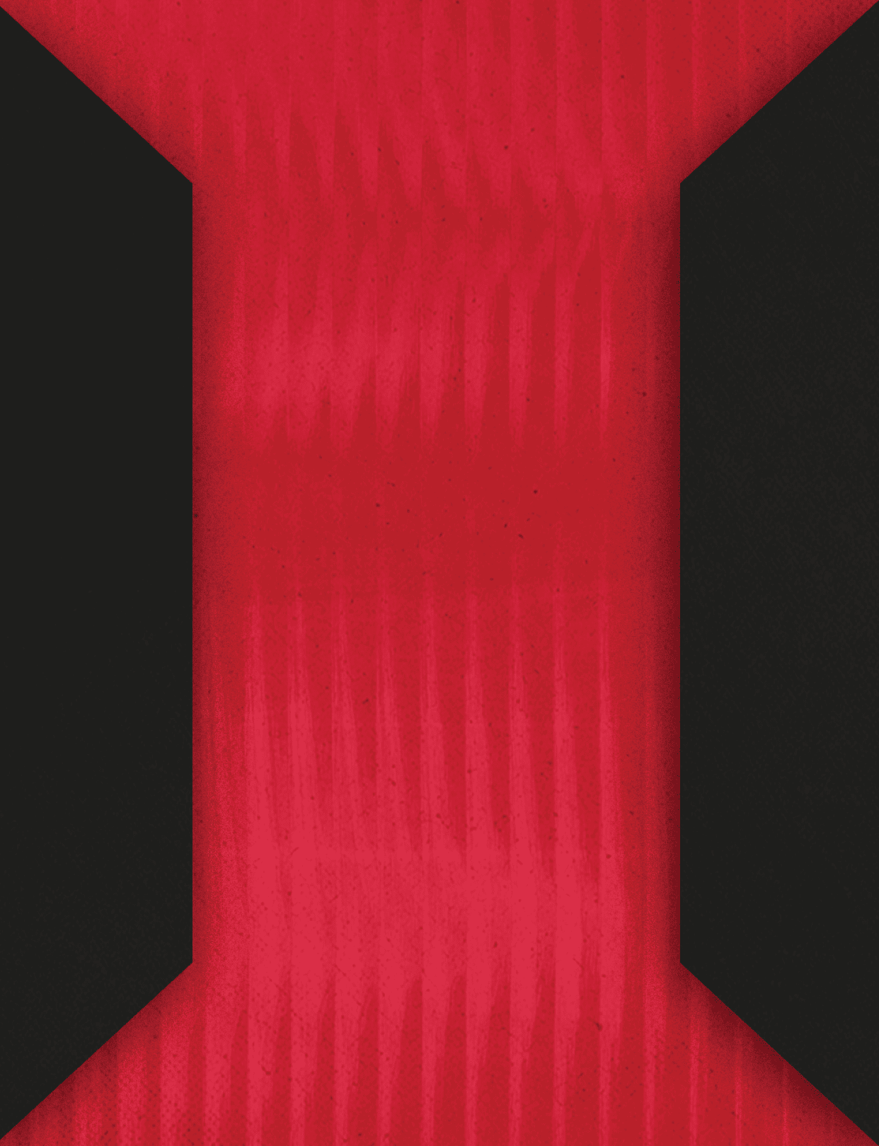 A red and black square with a red X. Description generated by AI