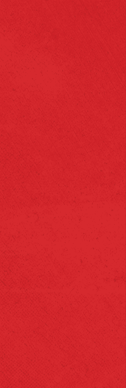 A red background with a white stripe. Description generated by AI