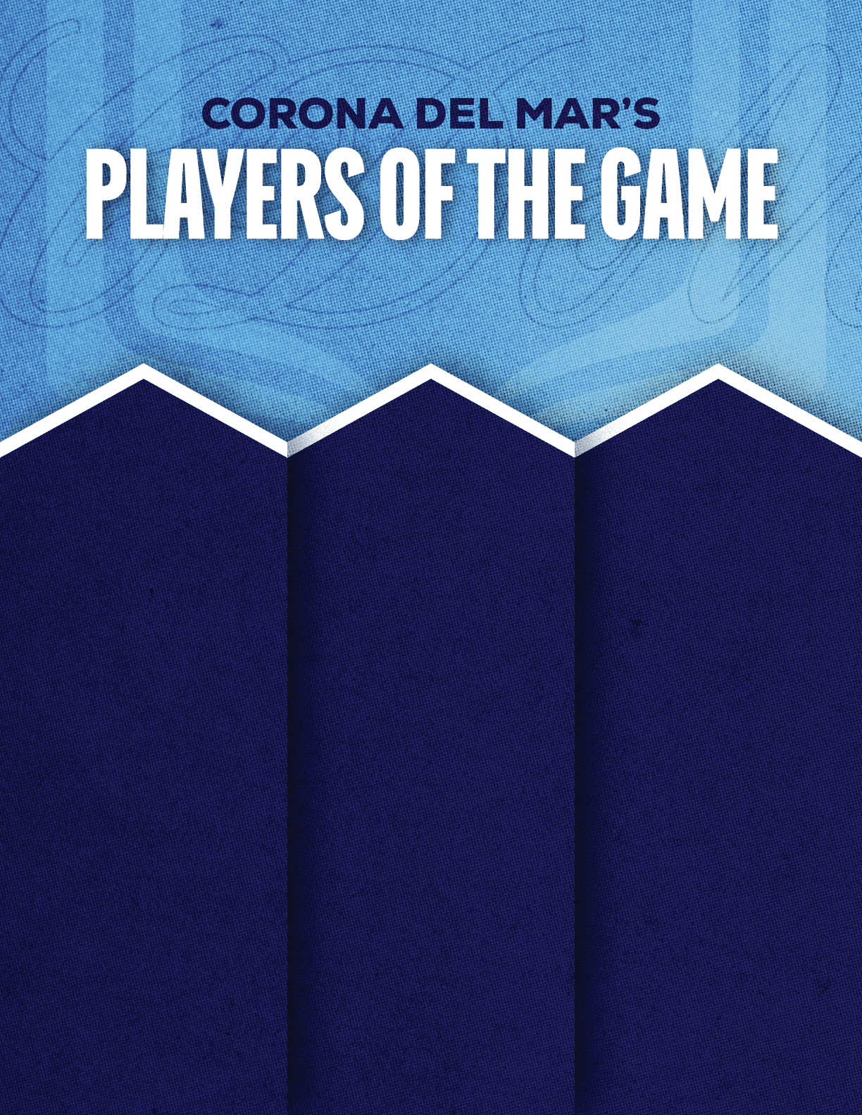A red and blue poster with a white border. Description generated by AI