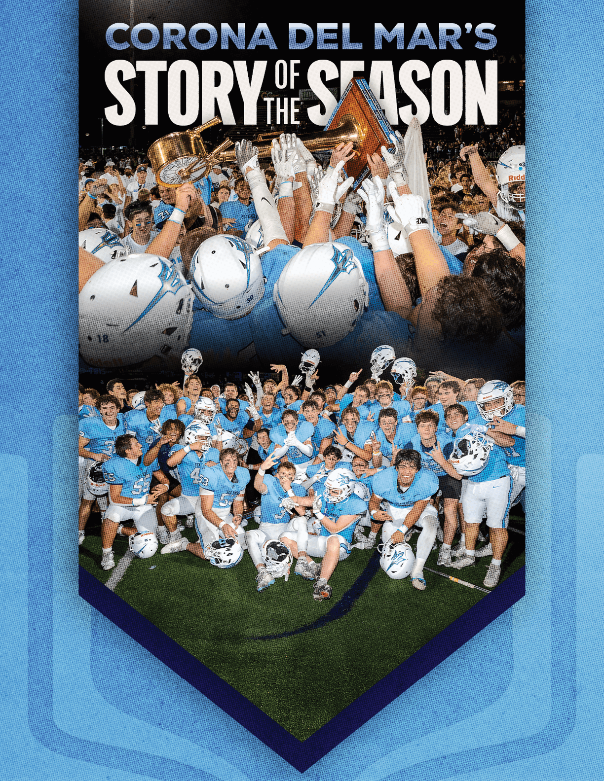 A group of football players huddled together. Description generated by AI