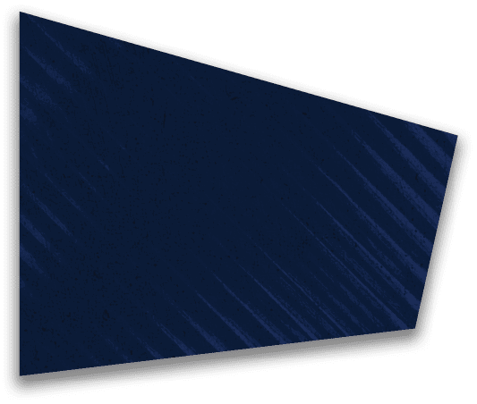 A dark trapezoidal shape with diagonal striped patterns and a subtle shadow on a white background. Description generated by AI