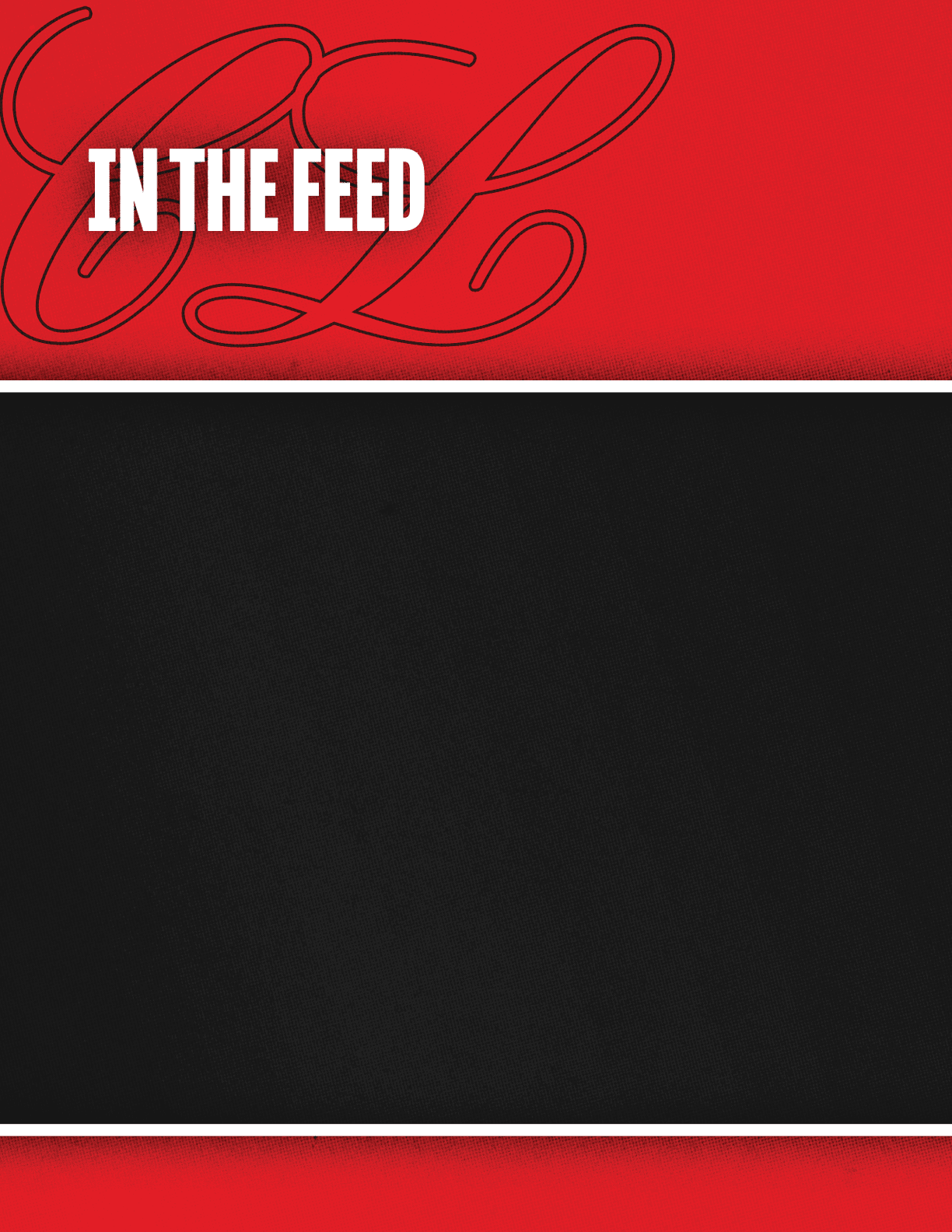 A red background with a black square. Description generated by AI