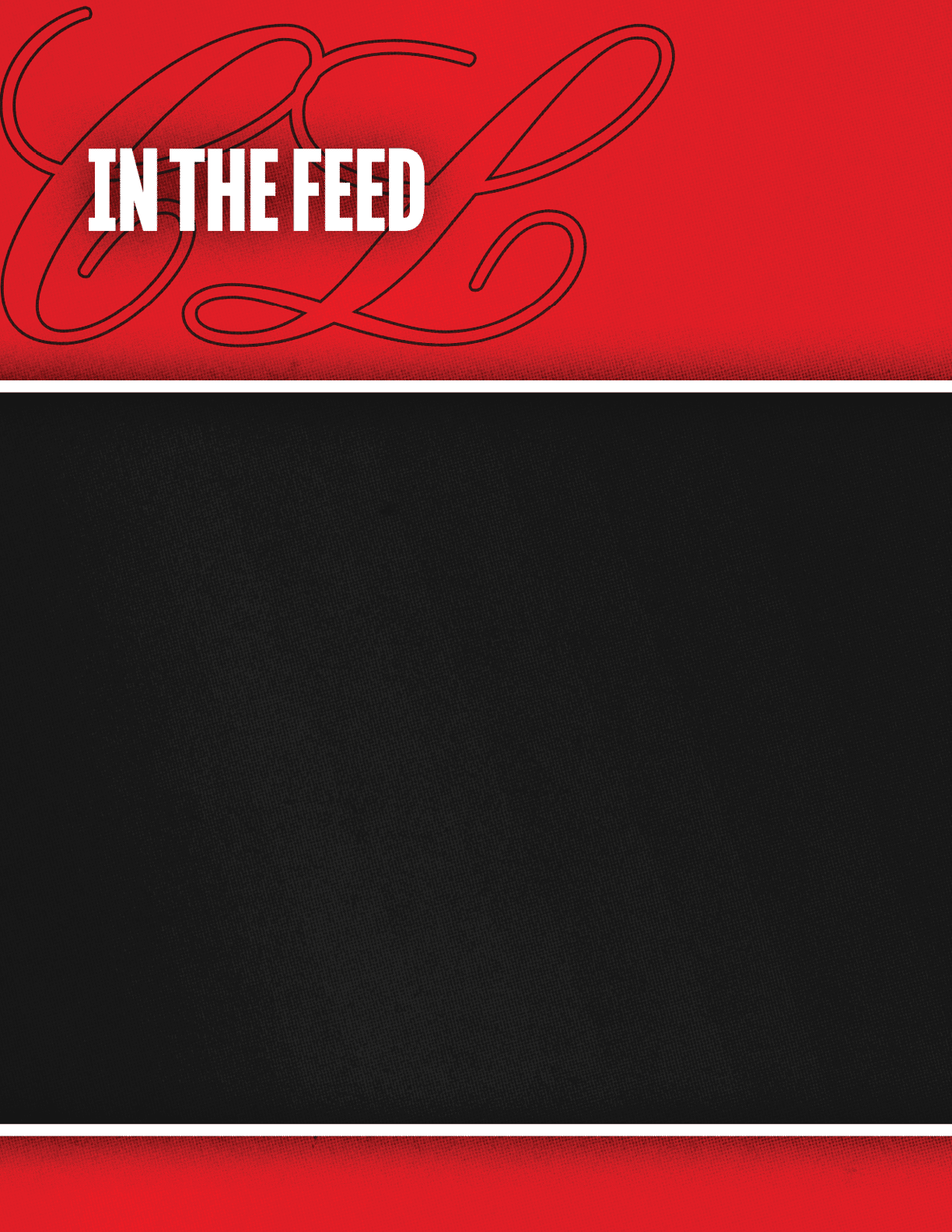 A red background with a black square. Description generated by AI