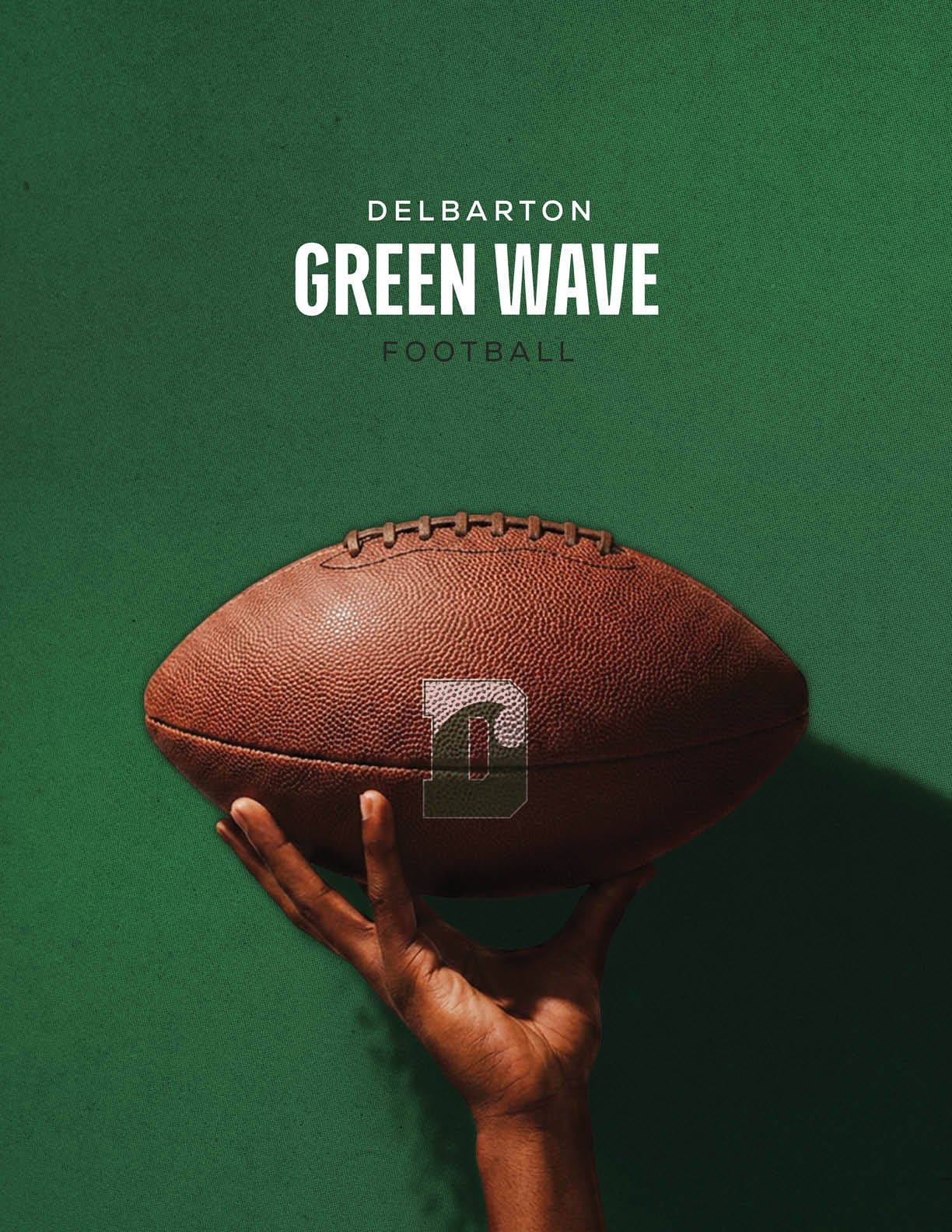 A football player in a green jersey with the number 15 on it. Description generated by AI