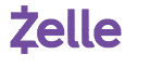 A purple logo for Zelle. AI generated content