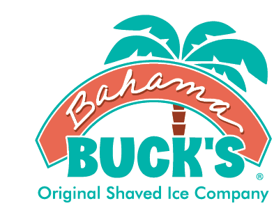 A logo for a shaved ice company called Buck's Original Shaved Ice Company. AI generated content