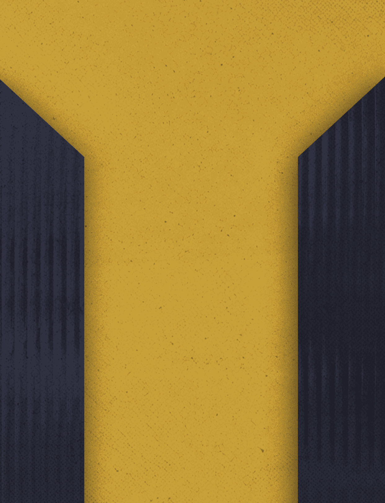 Three black and yellow buildings are shown in a yellow background. AI generated content