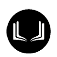 A black and white image of a book with a white letter “U" on the cover. AI generated content