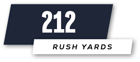 RUSH yards,21