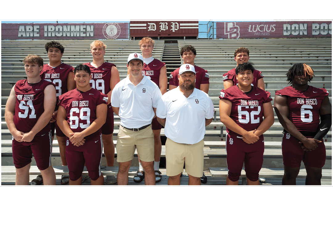 Left to right: Skennion, Zolnier, Coach Mistretta, Coach Chev, Munoz, Jean Marie Bayani, Hughes, O’Neil, Ekins, Zuena...