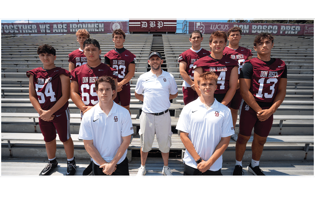 Left to right: Hannon (Manager), Posci (Manager), Finnerty, Zolnier, Coach Bijas, Haines, Pierro Bonville, Ramos, Ber...