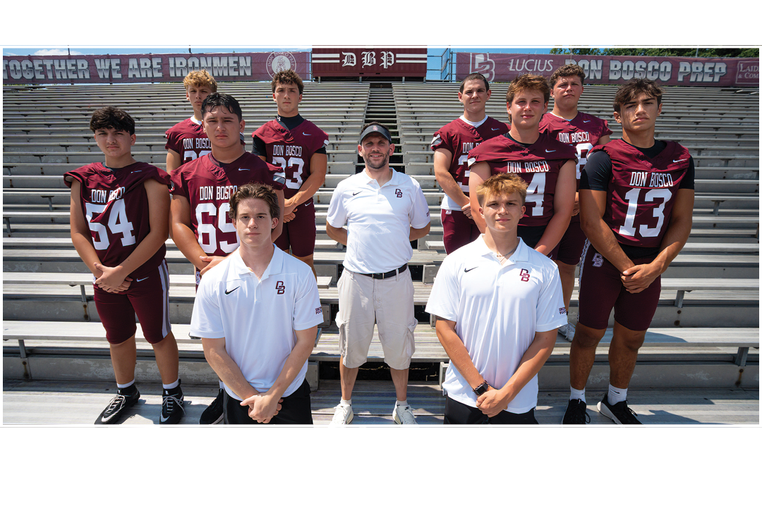 Left to right: Hannon (Manager), Posci (Manager), Finnerty, Zolnier, Coach Bijas, Haines, Pierro Bonville, Ramos, Ber...