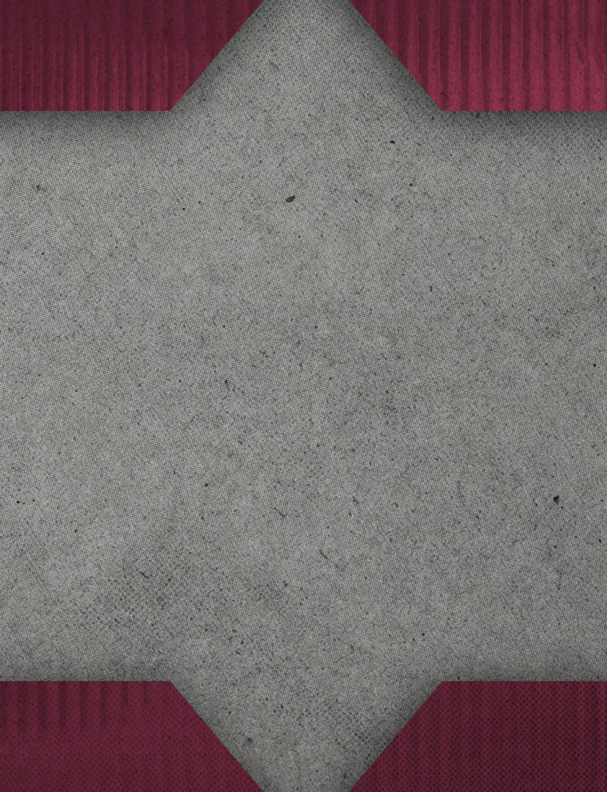 A gray and red rug. Description generated by AI