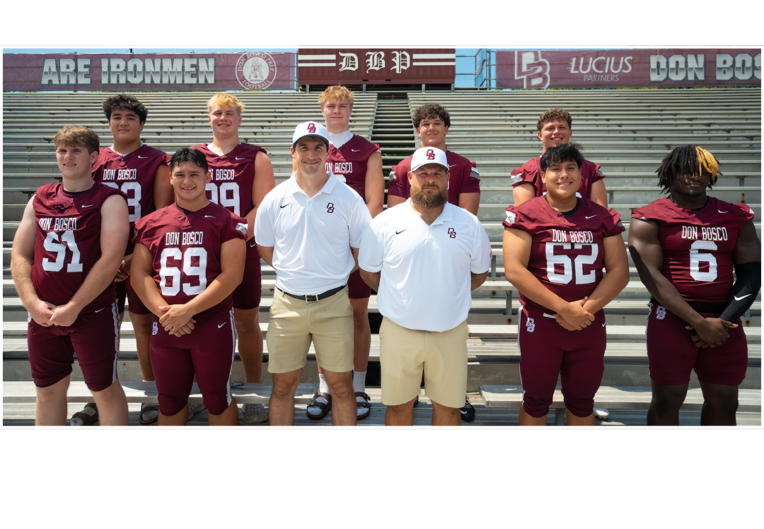 Left to right: Skennion, Zolnier, Coach Mistretta, Coach Chev, Munoz, Jean Marie Bayani, Hughes, O’Neil, Ekins, Zuena...