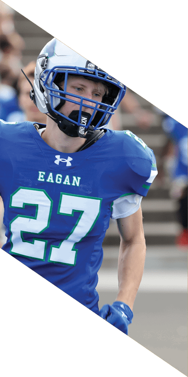 A group of football players wearing headphones and smiling. AI generated content