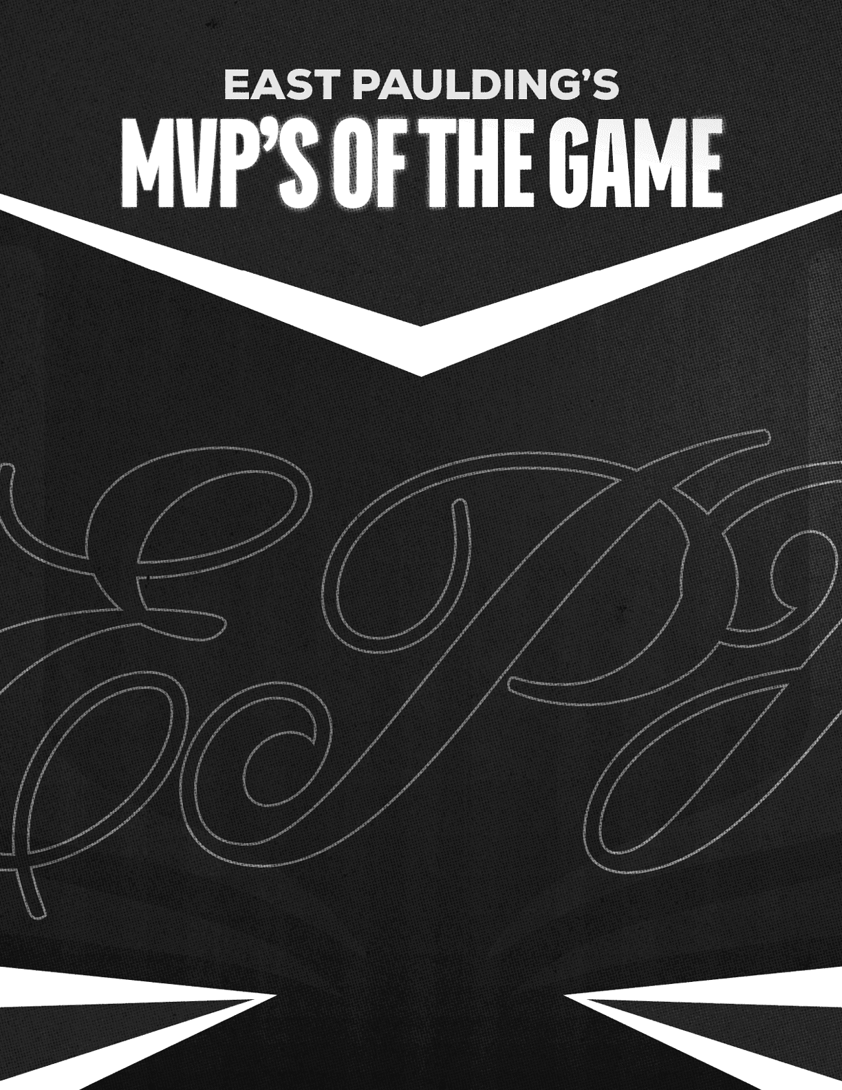 A poster for Mountain Vista's Players of the Game. Description generated by AI