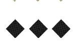 A black and white image of a circle with a red dot in the middle. Description generated by AI