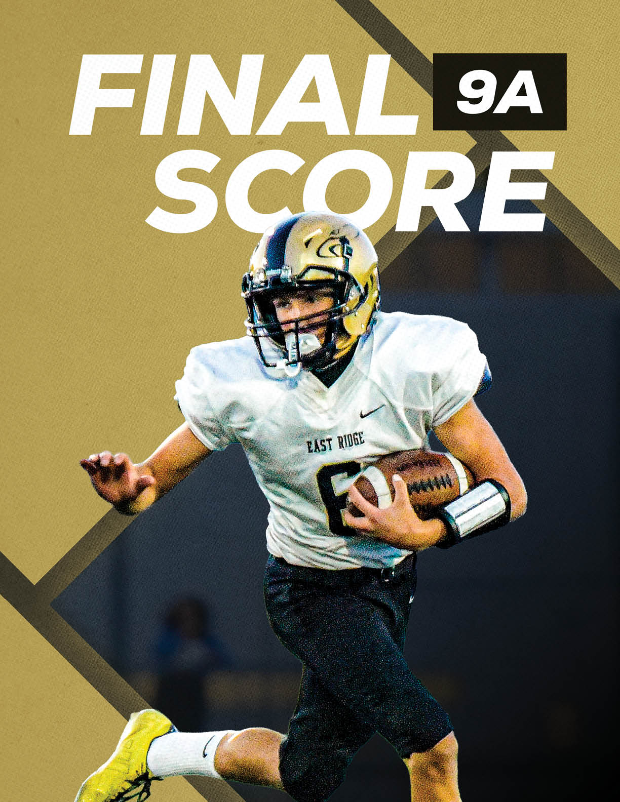 A football player wearing a white jersey with the number 5 on it. Description generated by AI