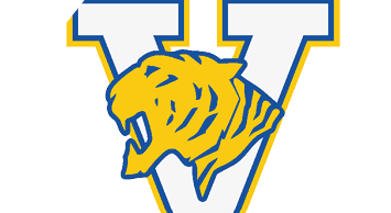 A blue and white bull head. Description generated by AI