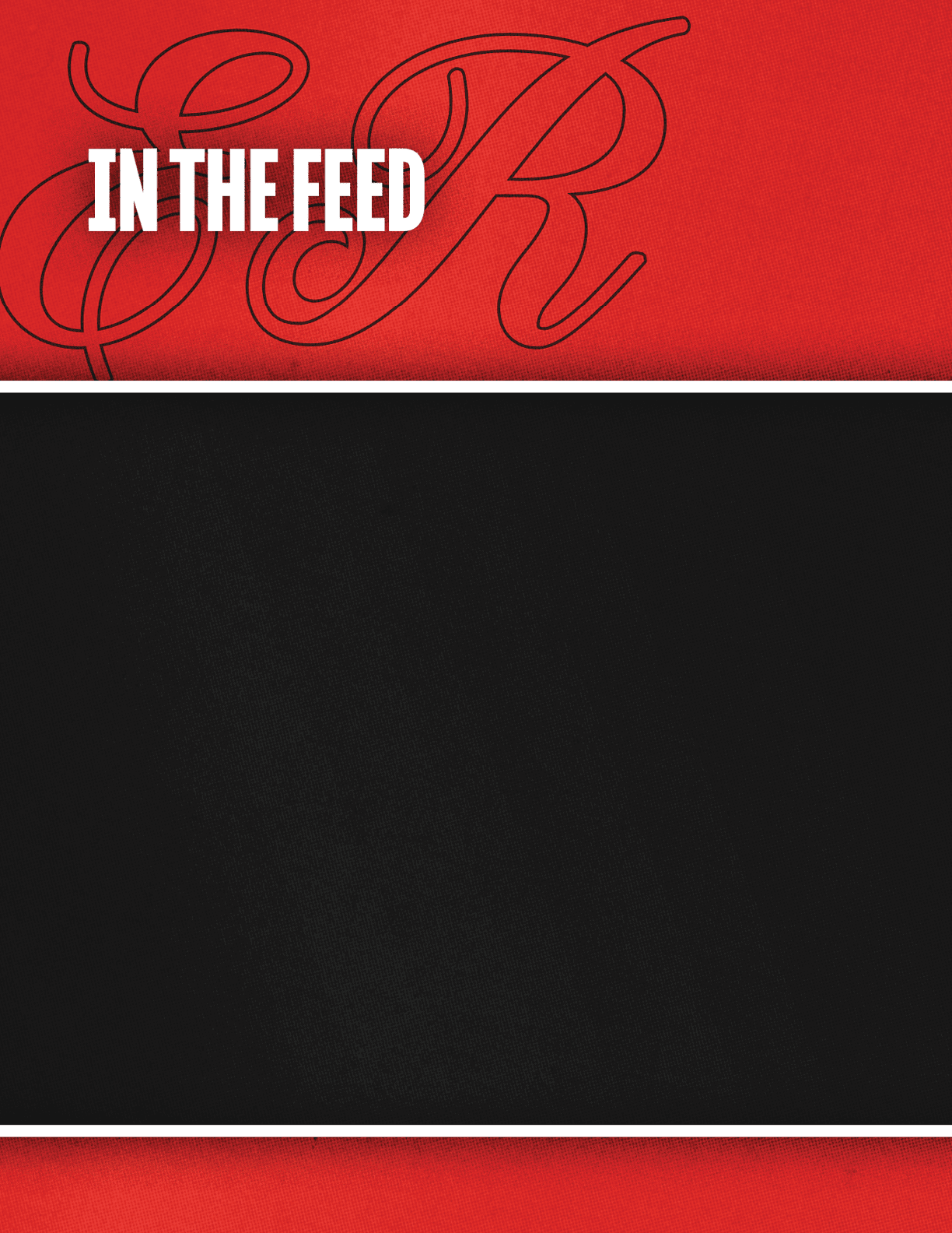 A red background with a black square. Description generated by AI