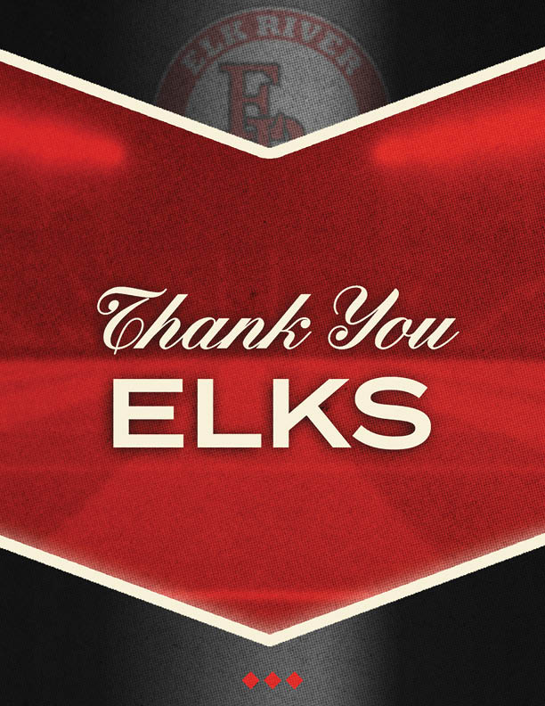 A green and gold sign that says Thank You Golden Eagles. Description generated by AI