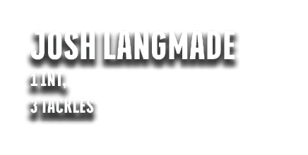 josh langmade 1 int, 3 tackles
