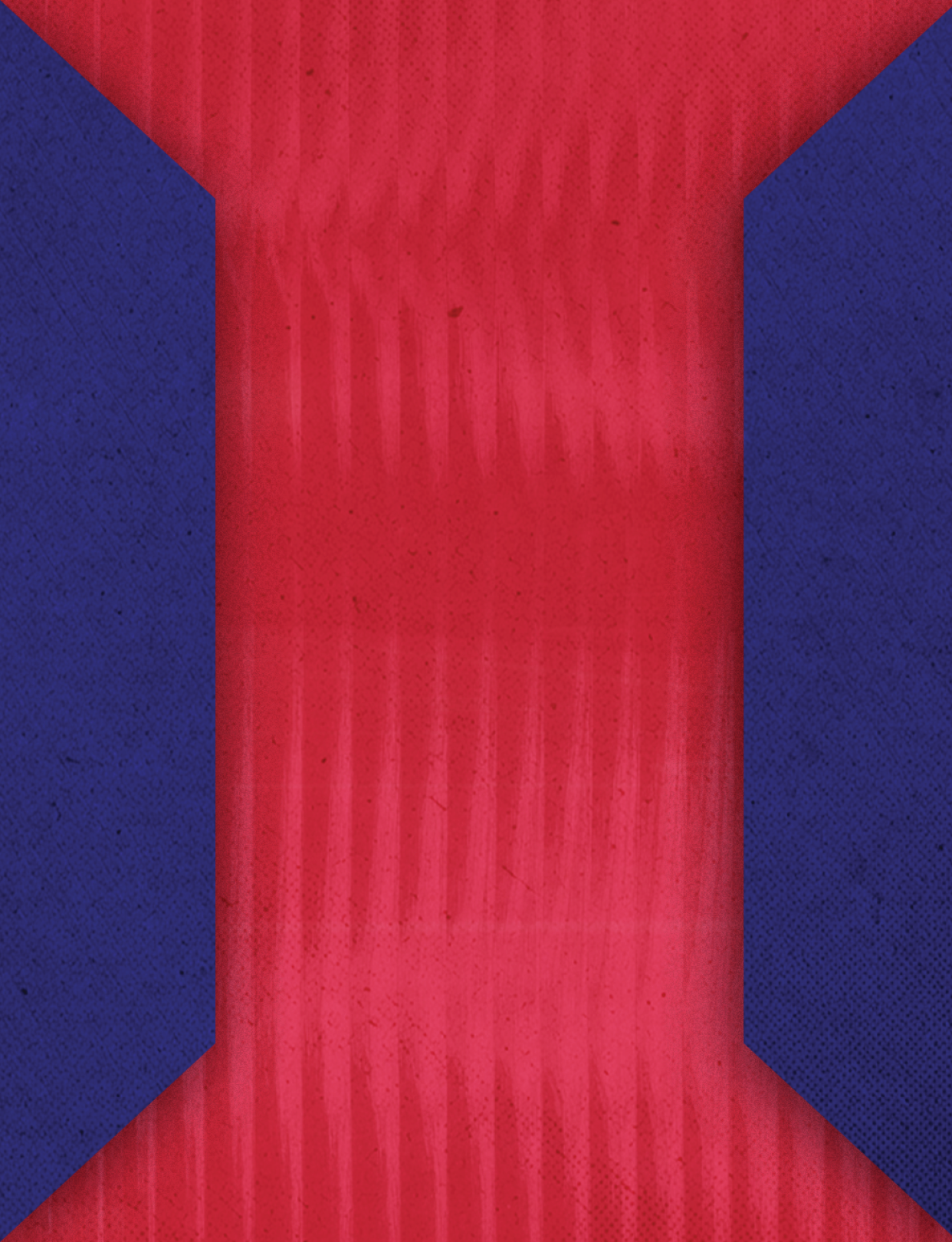 A red and blue tie with a red background. Description generated by AI