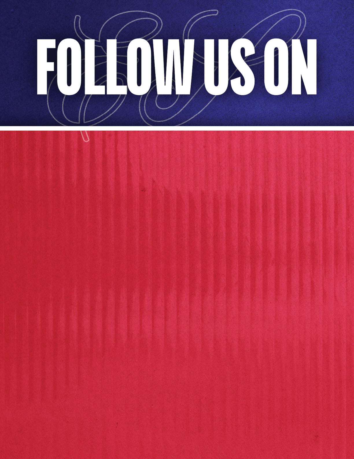 A red and blue striped fabric. Description generated by AI