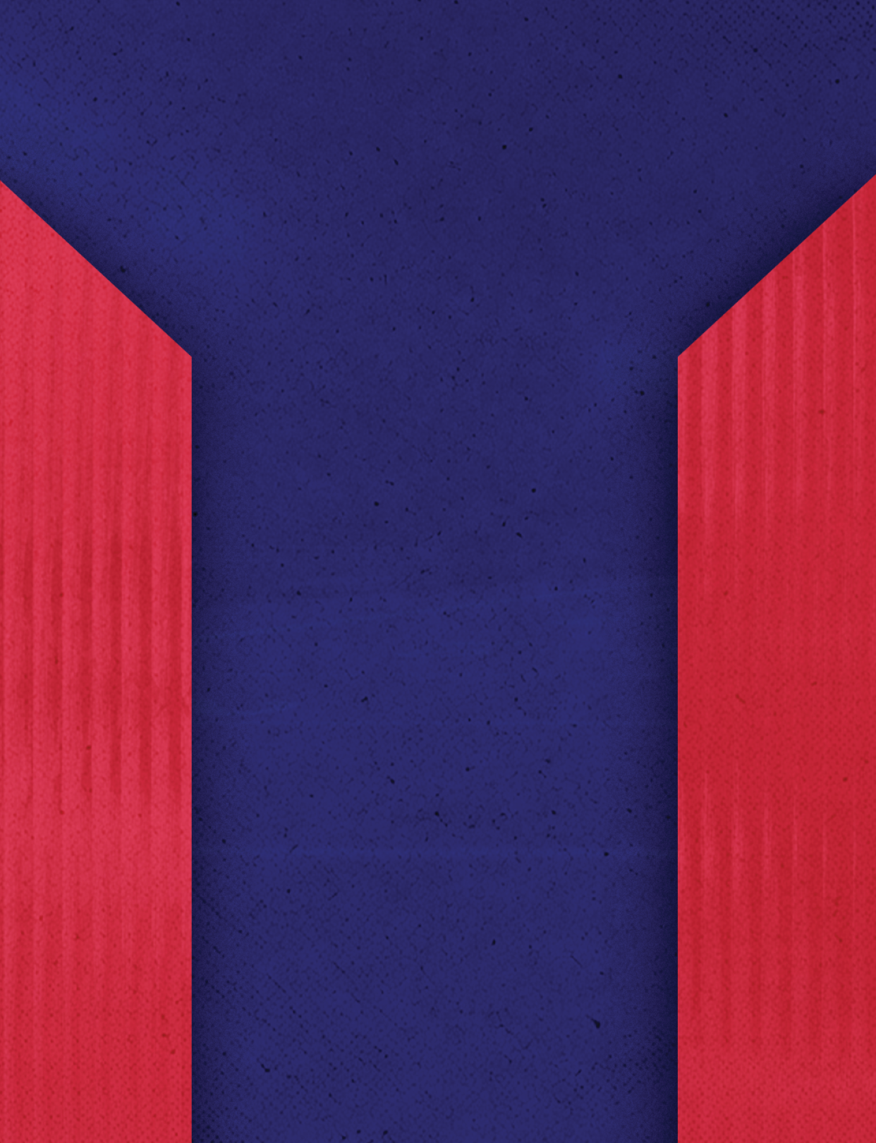 Three red and blue triangles. Description generated by AI