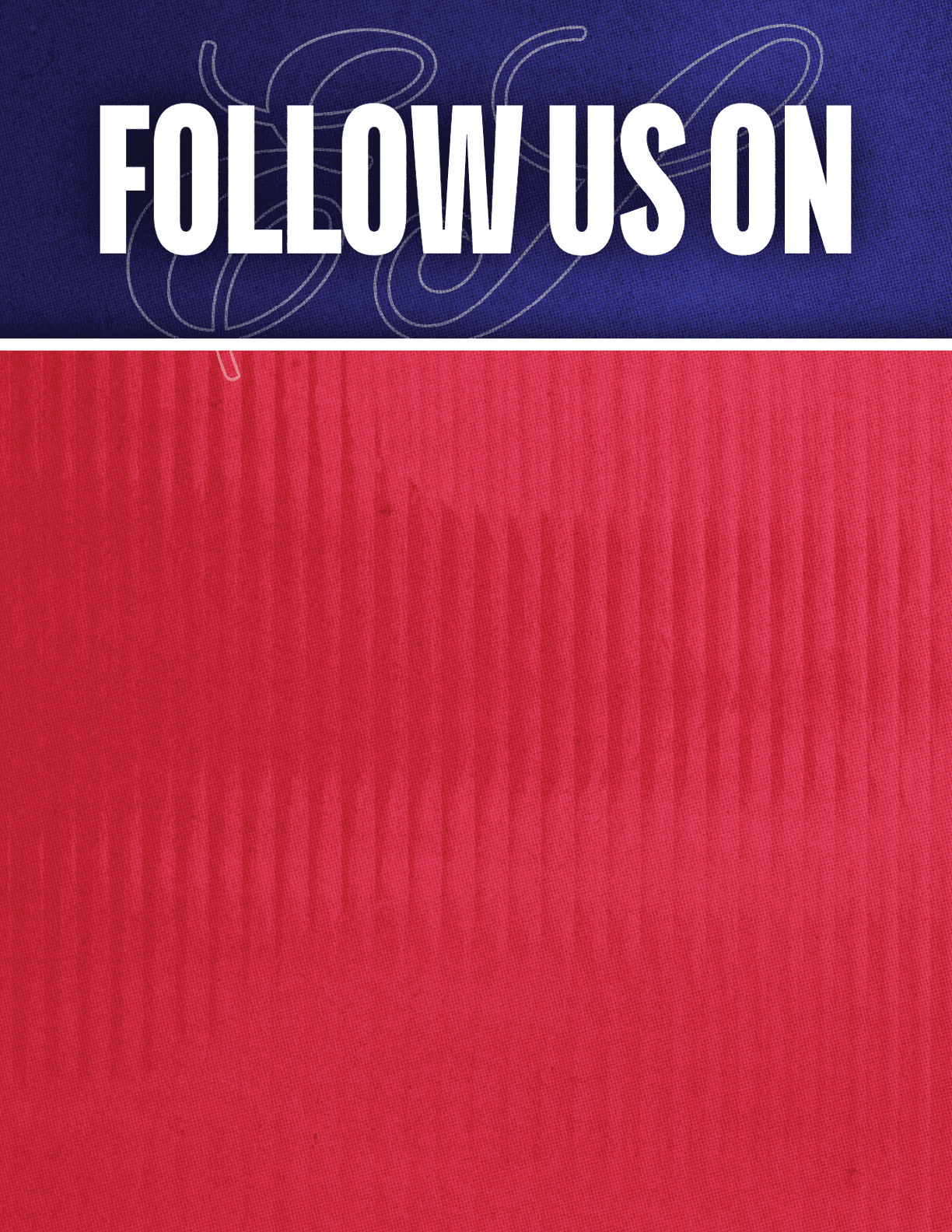 A red and blue striped fabric. Description generated by AI