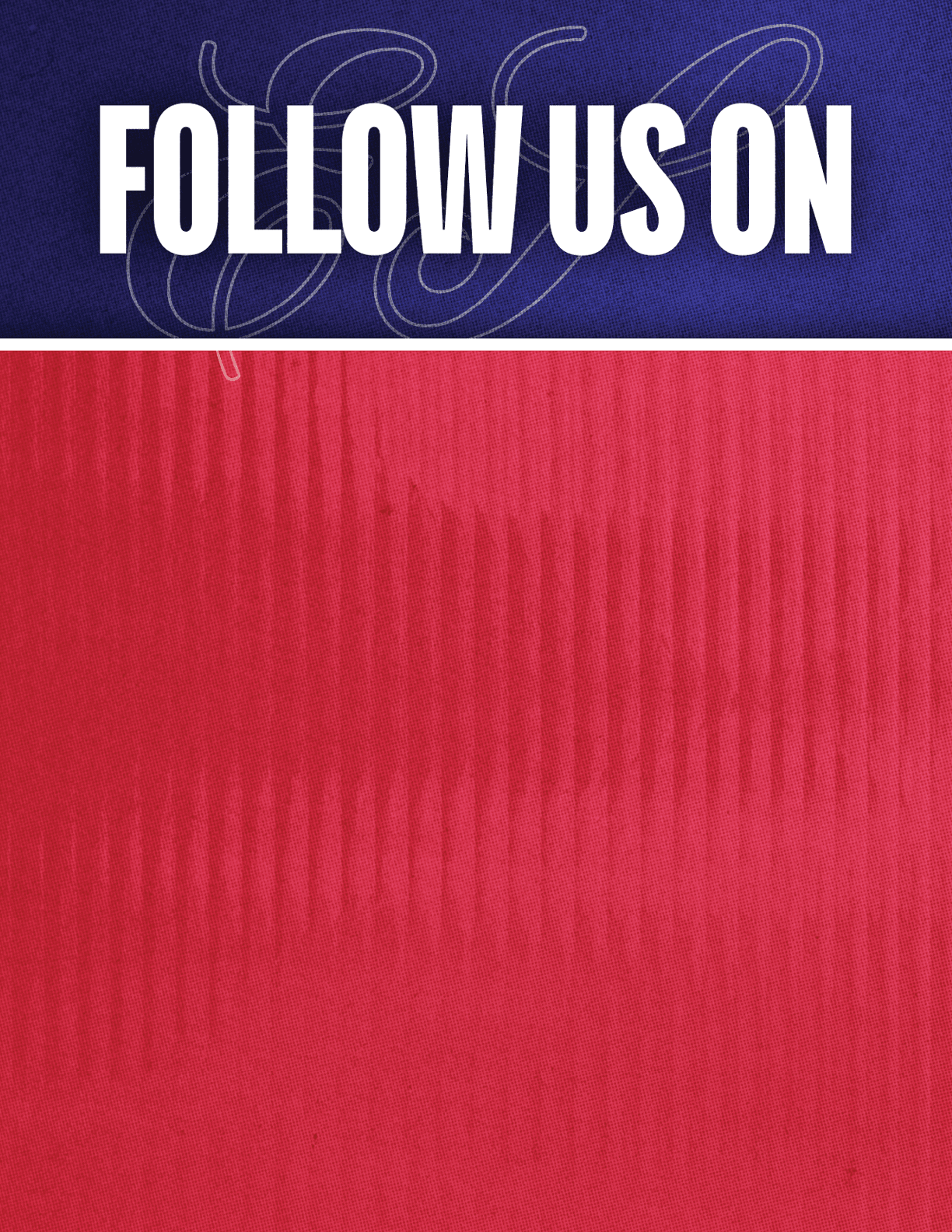 A red and blue striped fabric. Description generated by AI