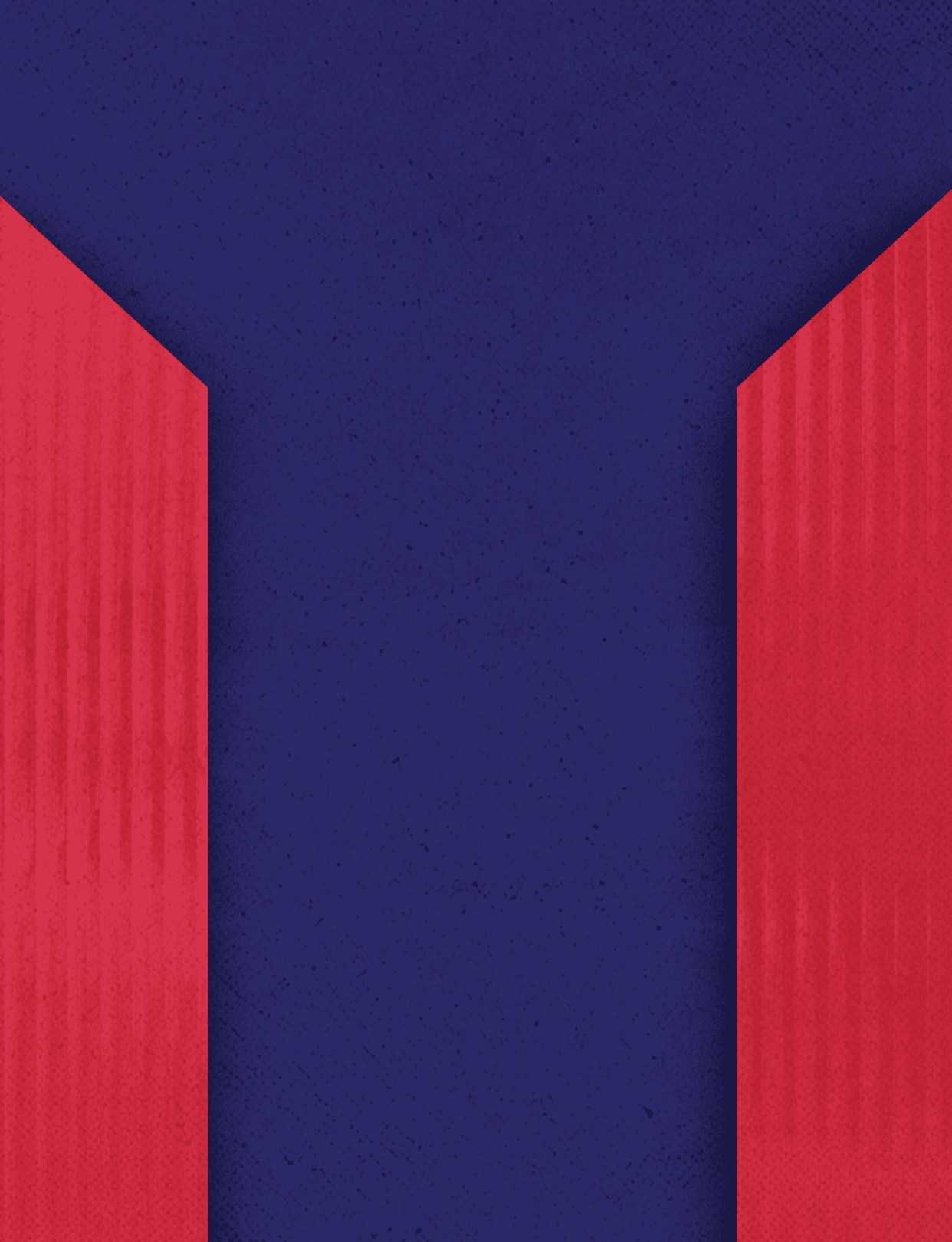 Three red and blue triangles. Description generated by AI