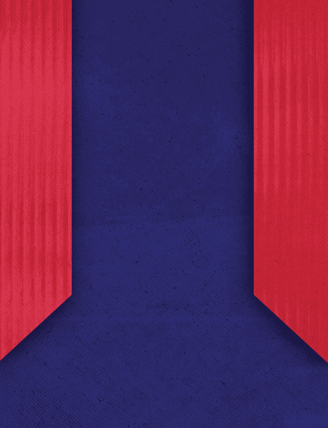 Three red and blue stripes. Description generated by AI