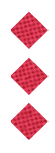 A black and white image of a circle with a red dot in the middle. Description generated by AI