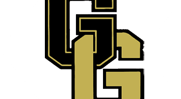 A close-up of a stylized gold and black letter G with bold outlines. Description generated by AI