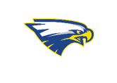 A green and gold eagle with the letters M and M on its chest. Description generated by AI